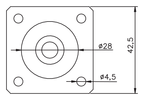Zamak Baza Ayağı · 15101 — Teknik çizim