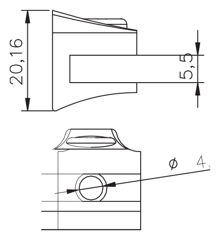 Vidalı Raf Pimi · 2126 — Teknik çizim