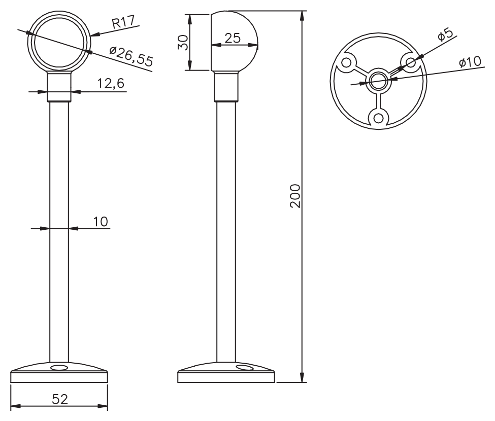 Kapalı Boru Babası · 4157-200 — Teknik çizim